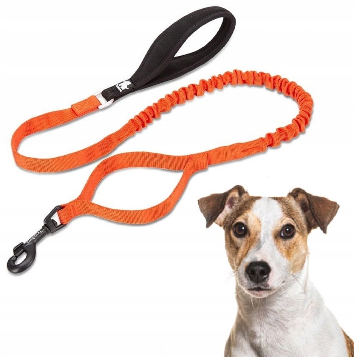 Truelove Adventure Hondenlijn met Schokdemper - 160cm Oranje S
