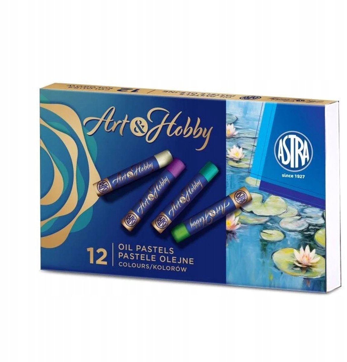 Astra oliepastels - 12 levendige kleuren