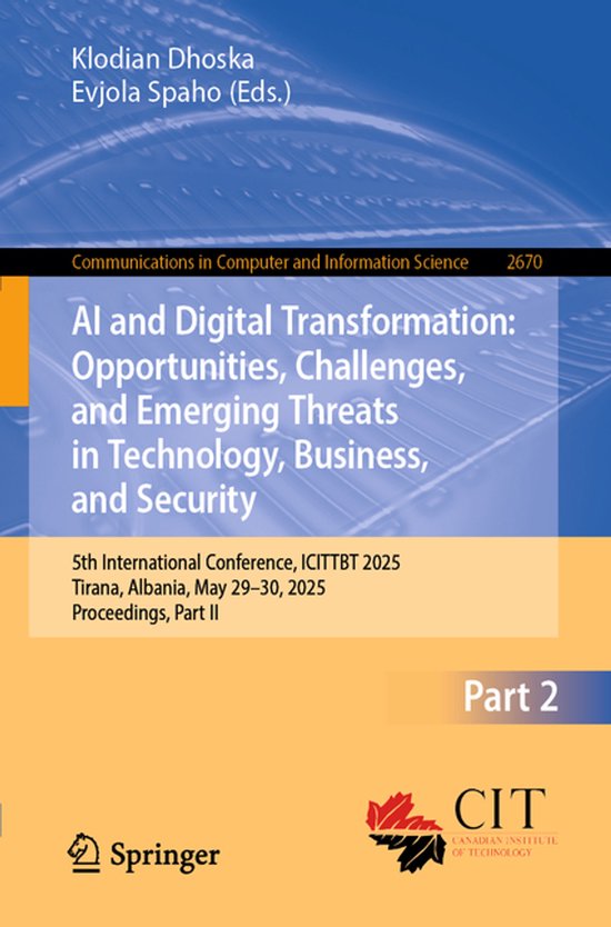 Communications in Computer and Information Science2670- AI a ... - cover