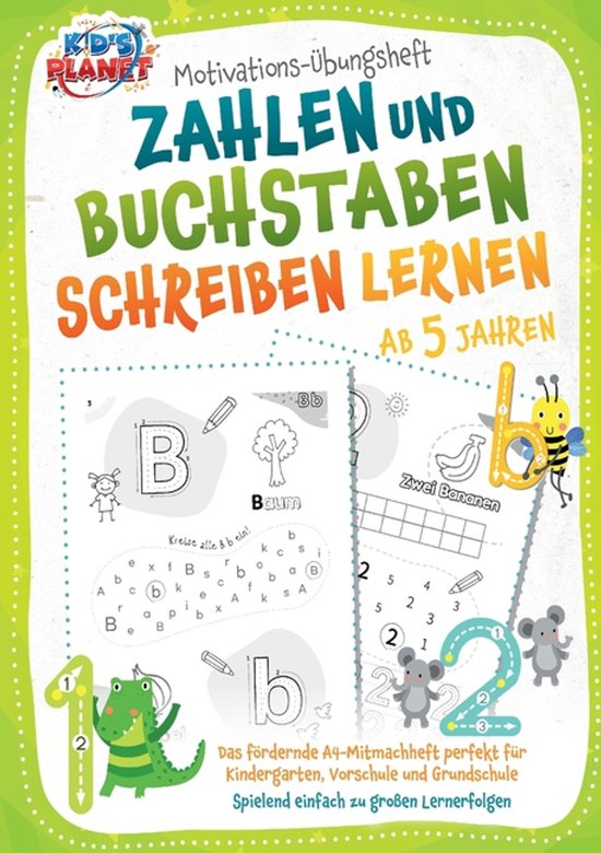 Motivations-Übungsheft! Zahlen und Buchstaben schreiben ler ... - cover