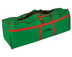 XEMM Kunstkerstboom Opbergtas 120x43x25cm - 129 L - Waterdichte Opbergtas voor Kunstkerstboom tot 210 cm - Stevig Polyester - Met Handvatten & Dubbele Rits - Groen