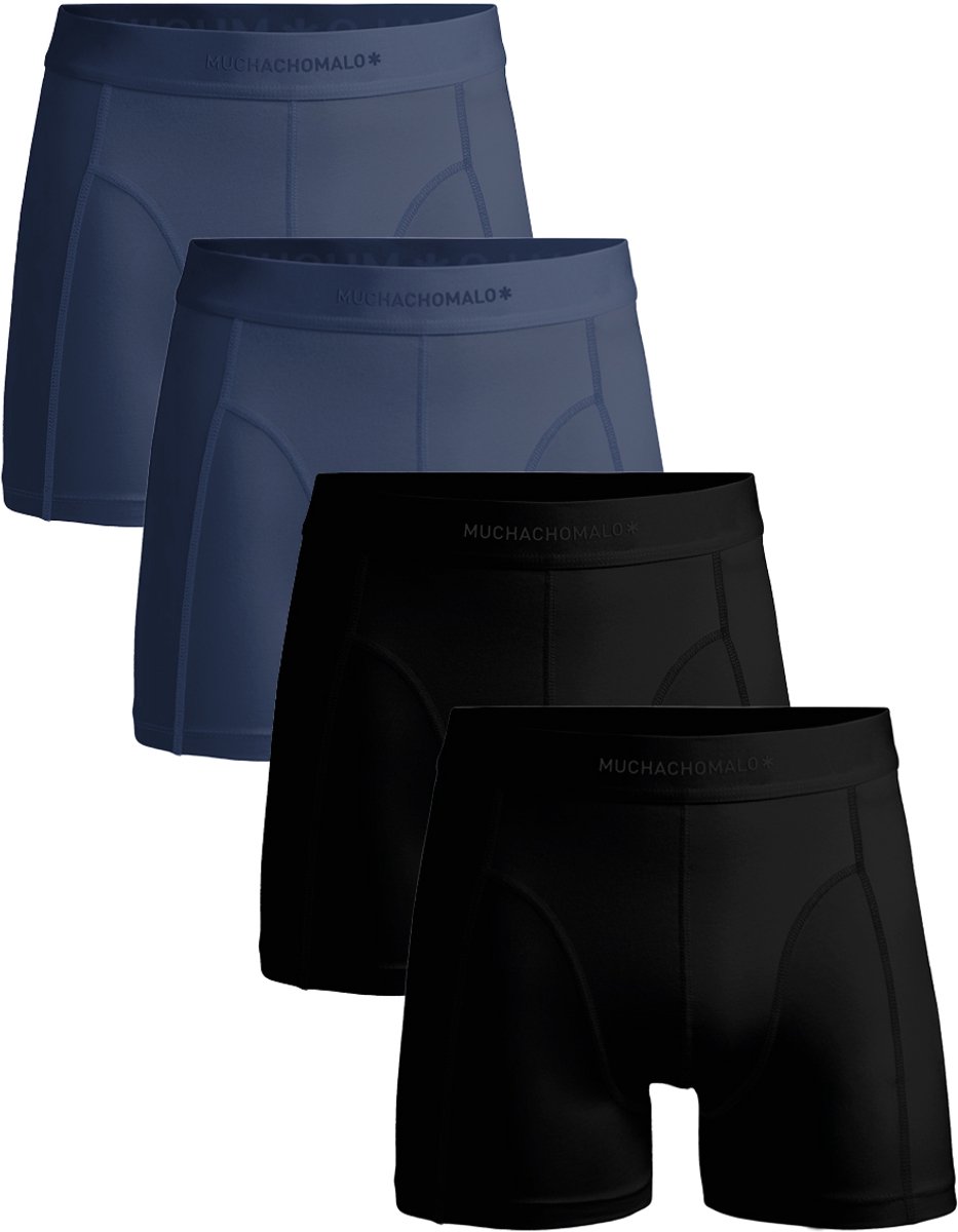 Muchachomalo – Boxershort Heren – Normale Lengte – Onderbroeken Heren – Boxershort – Ondergoed – Pima Katoen – 4 Pack – Maat 3XL