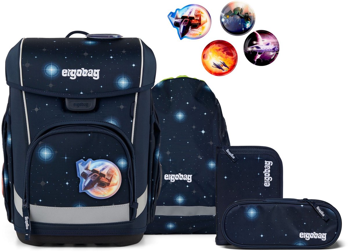 ergobag schooltas Cubo Light Set 5-delig KoBärnikus donkerblauw