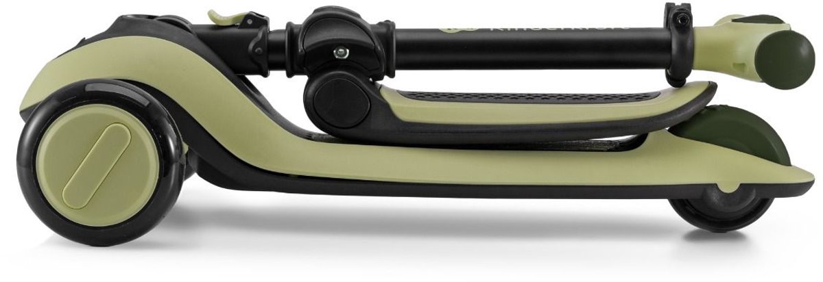 Kinderkraft HALLEY 2-in-1 Loopfiets en Driewieler Step - Voor Kinderen van 1-5 Jaar, Max 50 kg - Verstelbaar Zadel en Stuur, Opvouwbaar, LED Wielen - Groen — afbeelding 9
