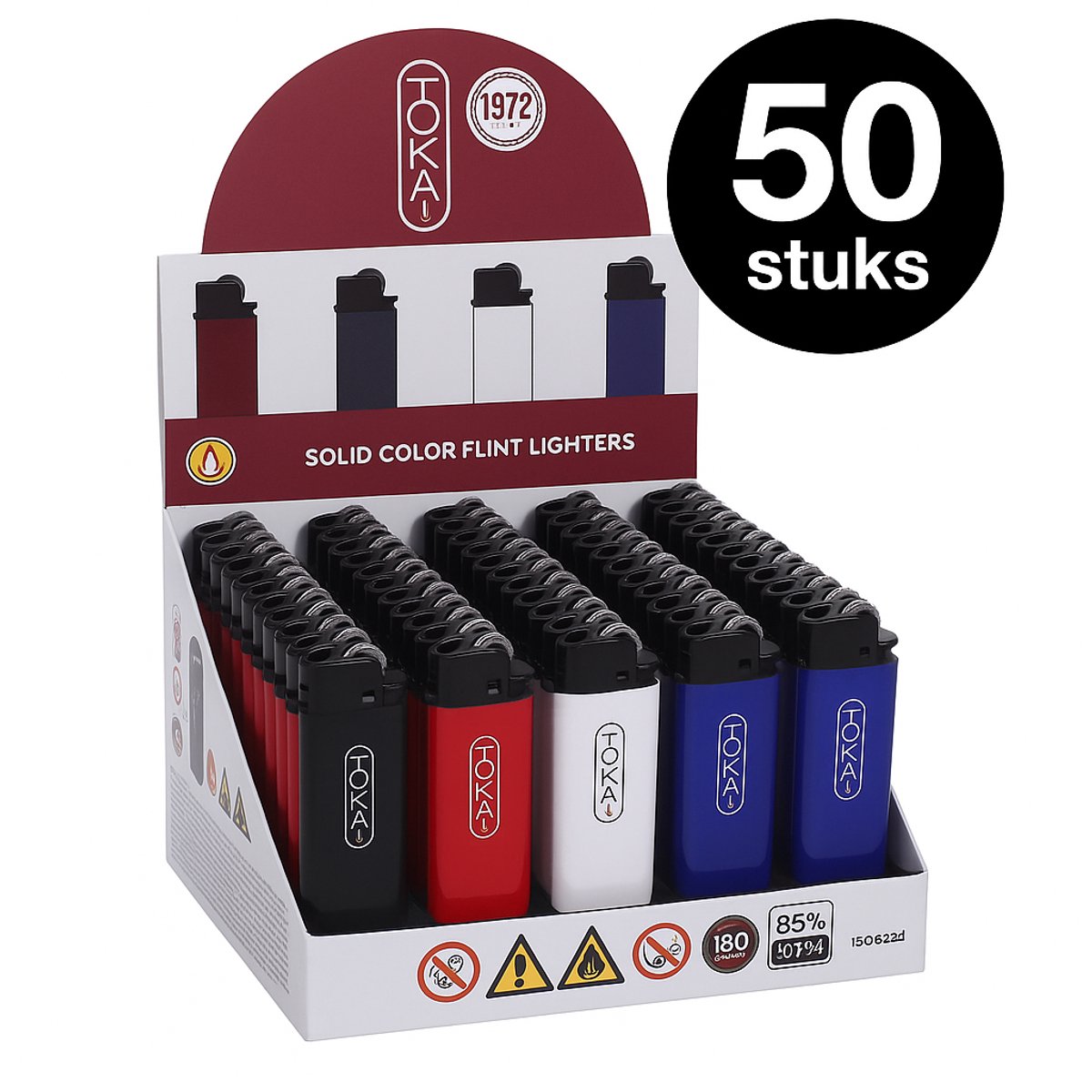 Prof Wegwerp Aanstekers - Wegwerpaanstekers 50 Stuks -  aansteker