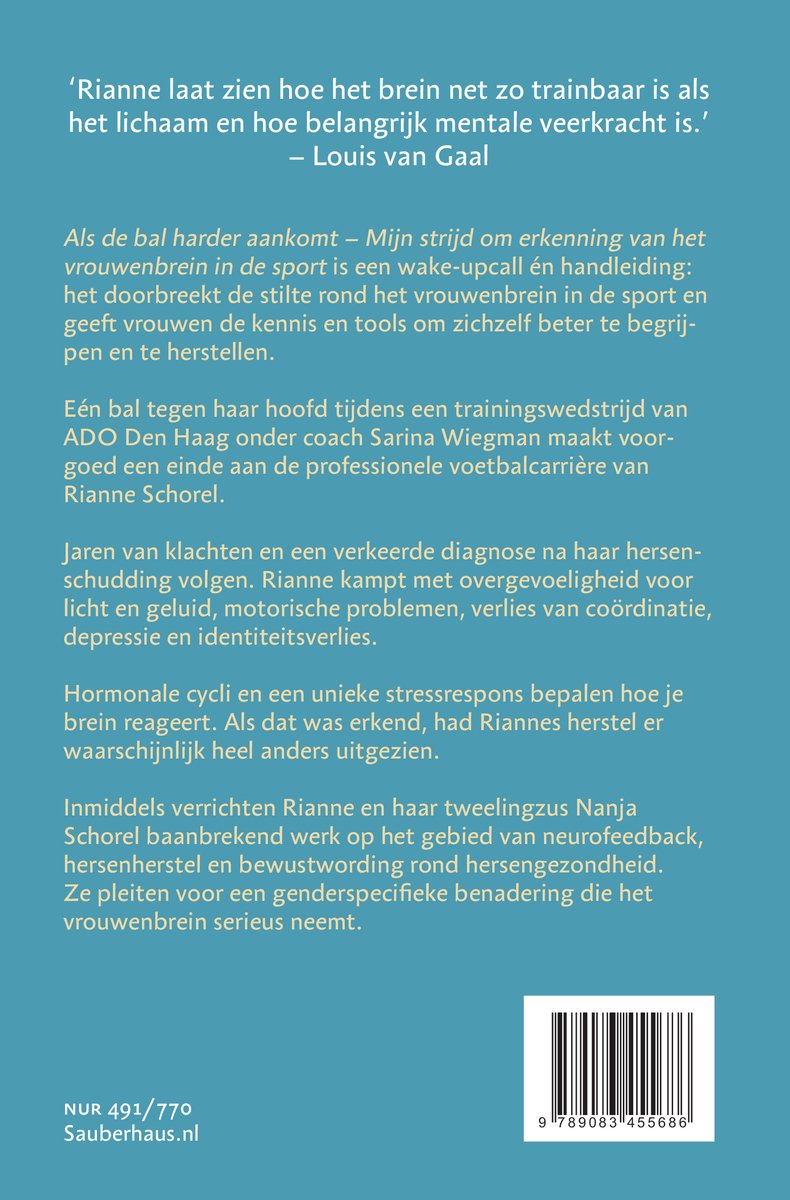 Als de bal harder aankomt - back cover