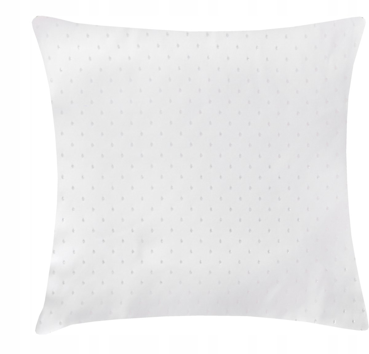 Decoratieve Kussensloop KROPKI LUX 40x40 cm Wit-Zilver