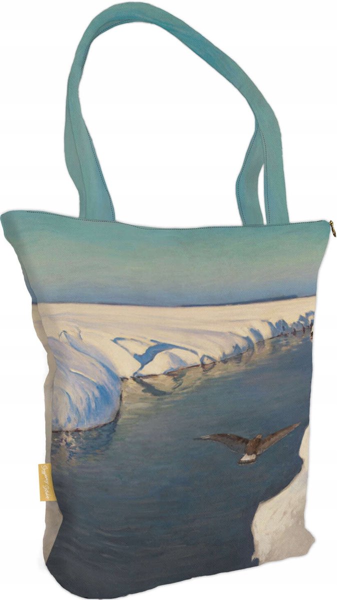 Shopper Tas met Winterlandschap Julian Fałat - Kunst & Stijl