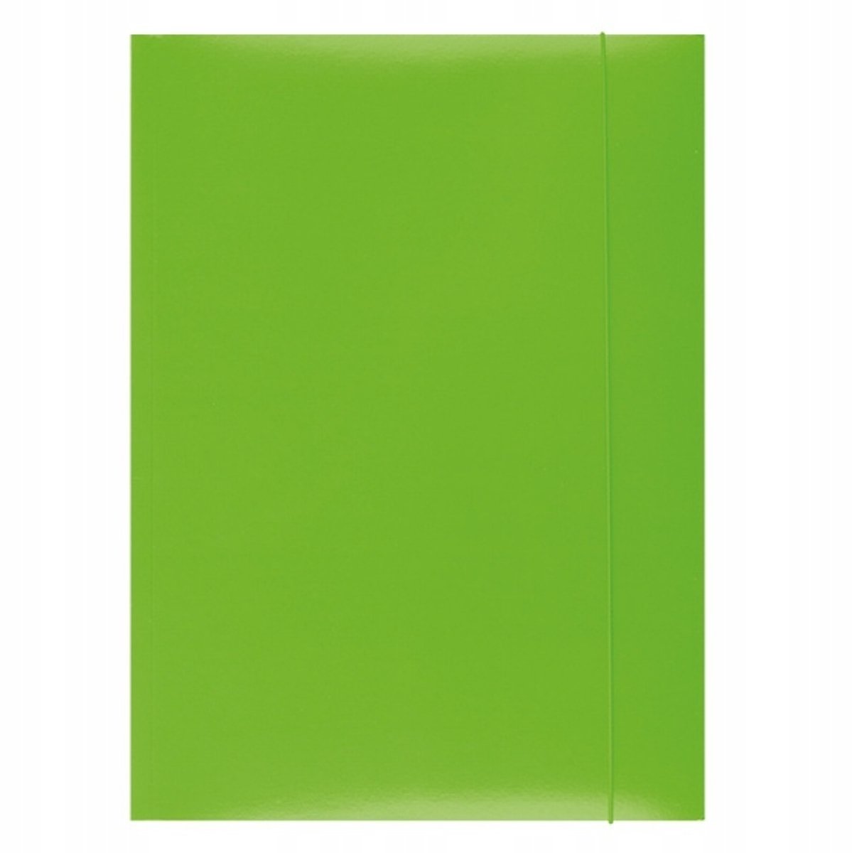 Groene A4 Map met Elastiek, 350gsm, 3 Kleppen