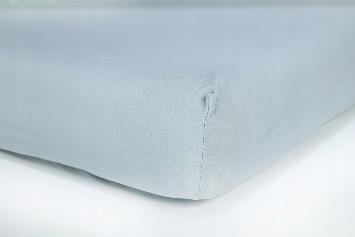 Jersey Hoeslaken met Elastiek 160x200cm Lichtgrijs