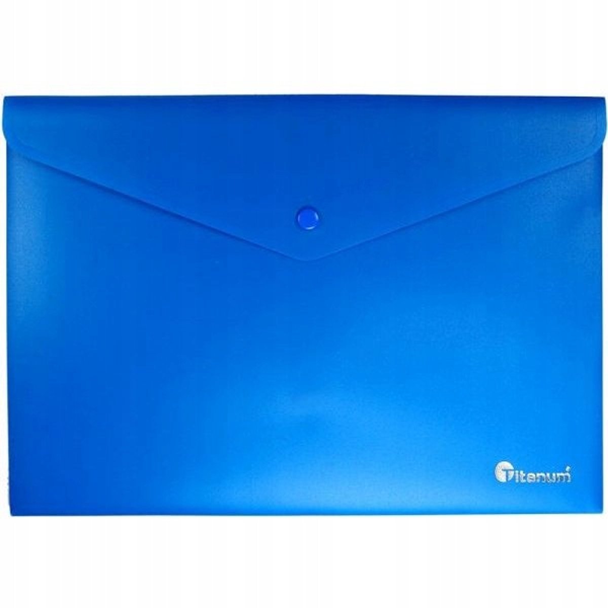 Titanum A4 Map Map Blauw - Sluiting met Drukknop