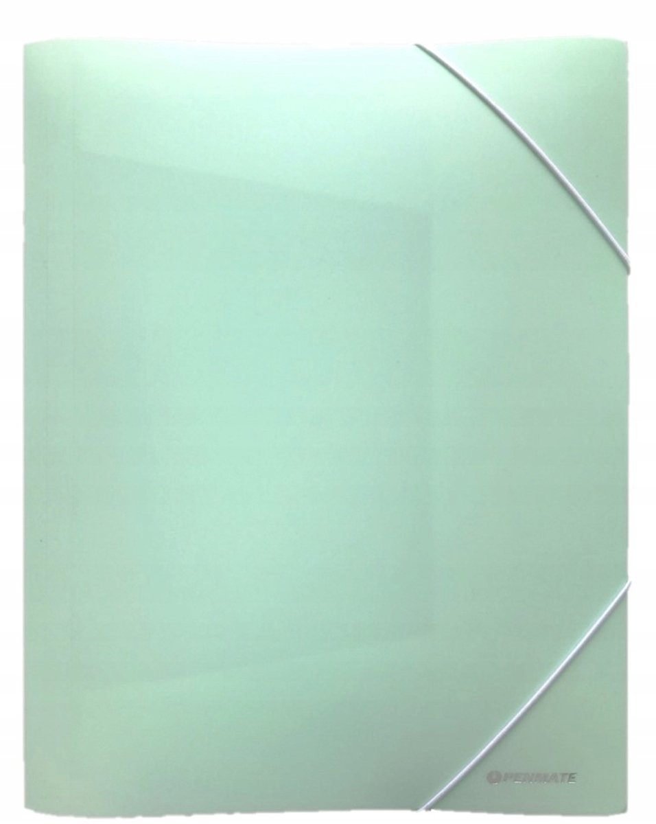 Penmate A4 Pastel Groen PVC Kaart met Elastiek