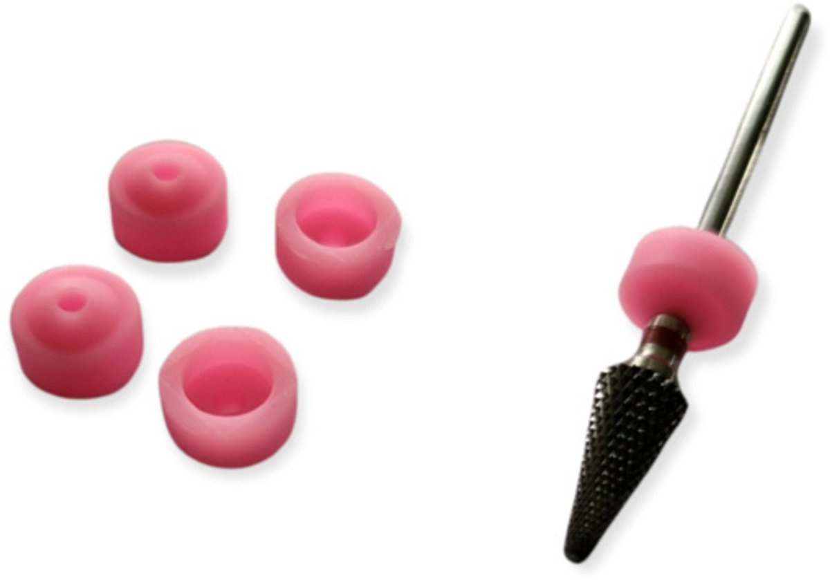 PNS Siliconen Stof Kapjes voor Frees Roze Medium (5stuks)