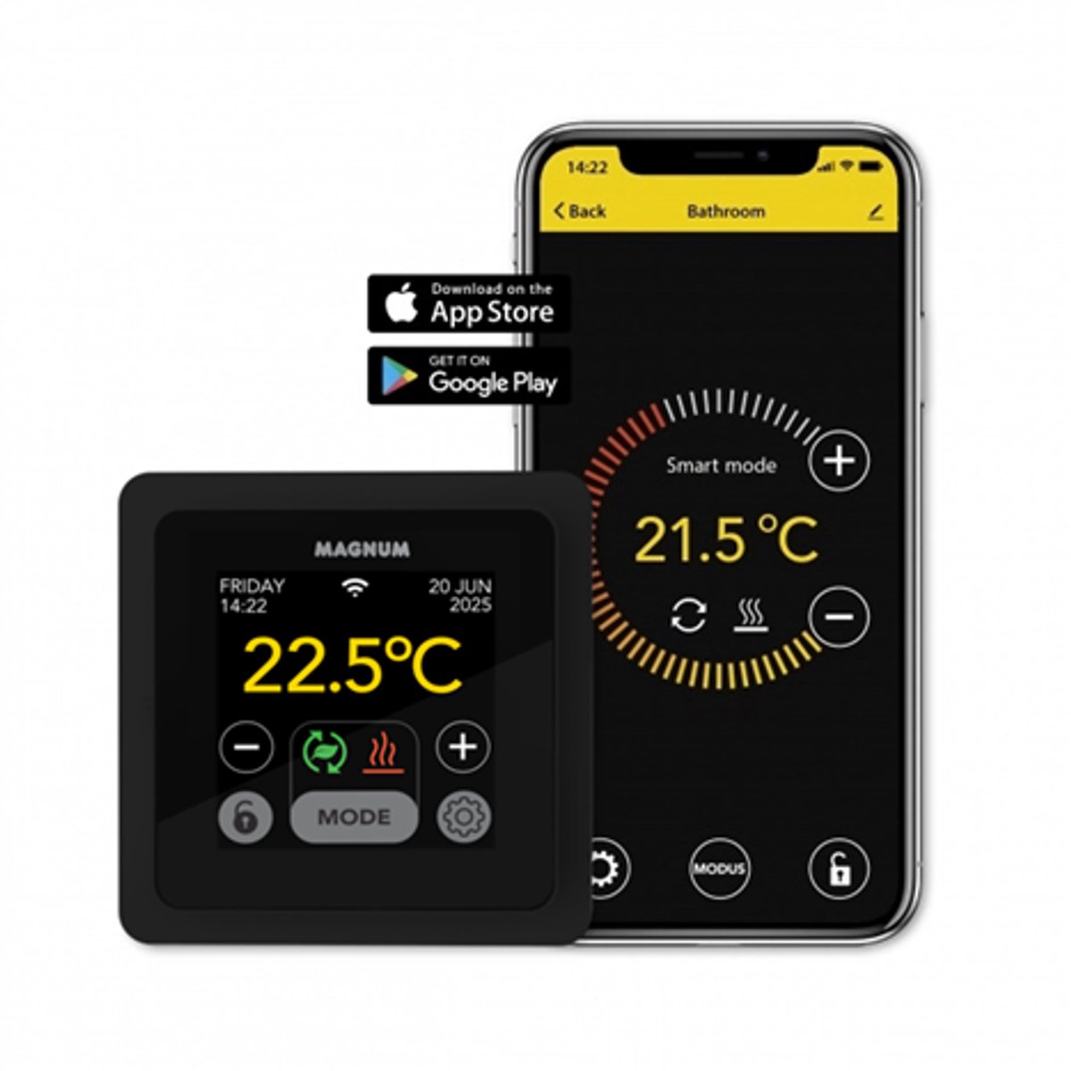 MAGNUM MRC² WiFi-klokthermostaat - RAL 9011 (Grafietzwart) thumbnail 4