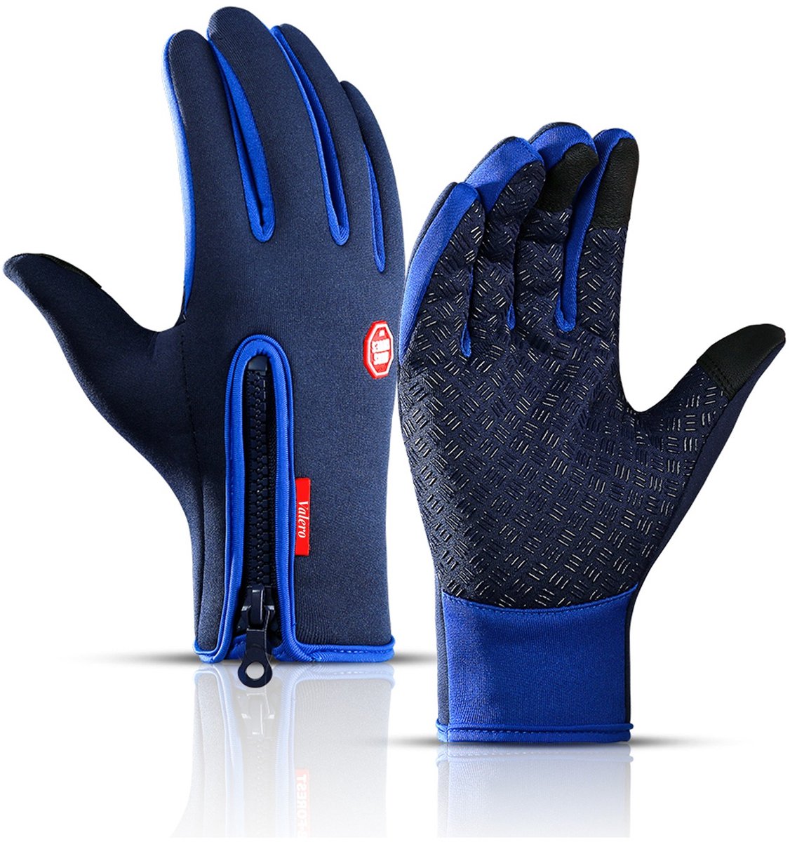 Valero Premium Waterdichte Handschoenen Maat L – Touchscreen, Winddicht & Warm – Voor Regen, Fietsen & Wandelen – Blauw - VALT klein bestel maat groter / bekijk maattabel