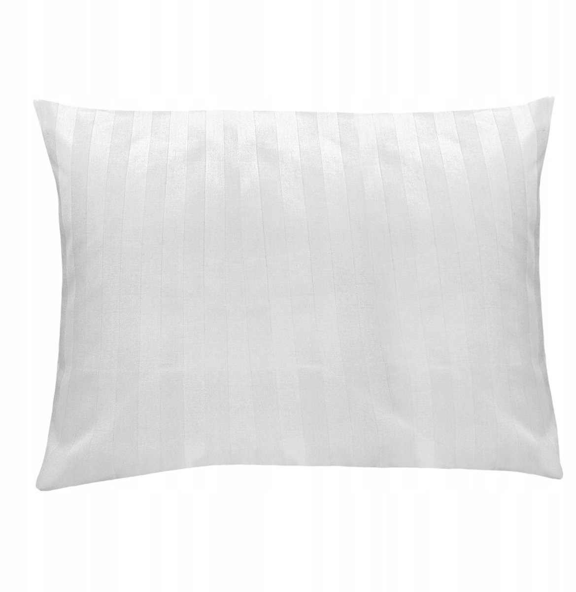 Katoenen Kussensloop 50x60cm Wit met Strepen - Hotelkwaliteit