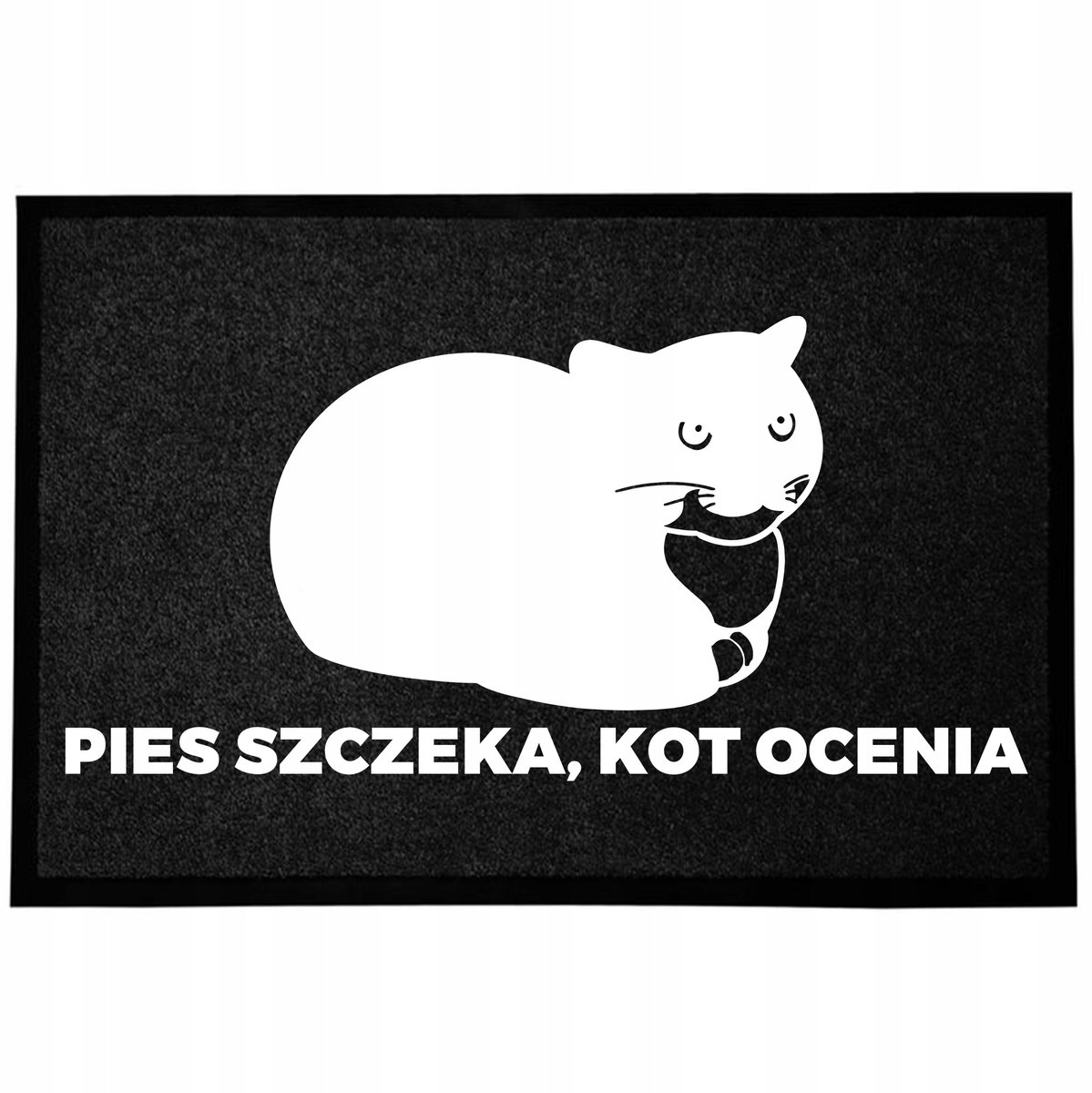 Funny Deurmat Zwart 40x60cm - Antislip & Sneldrogend