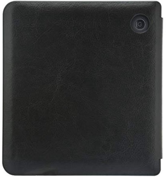 Hoogwaardige Ultradunne PU-leer Hoes voor Kobo Libra H2O en Tolino Vision 5 - Zwart — afbeelding 4