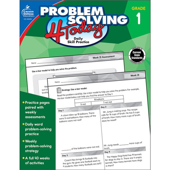 Problem Solving 4 Today, Grade 1 - cover