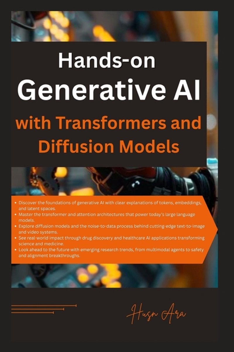 Omslag van Hands-on Generative AI with Transformers and Diffusion Models