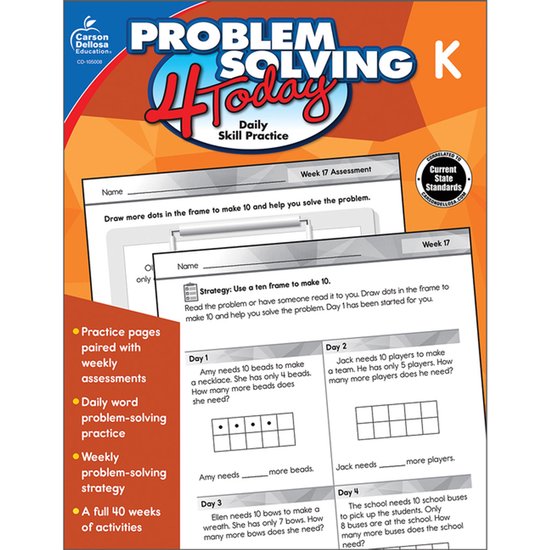 Problem Solving 4 Today, Grade K - cover