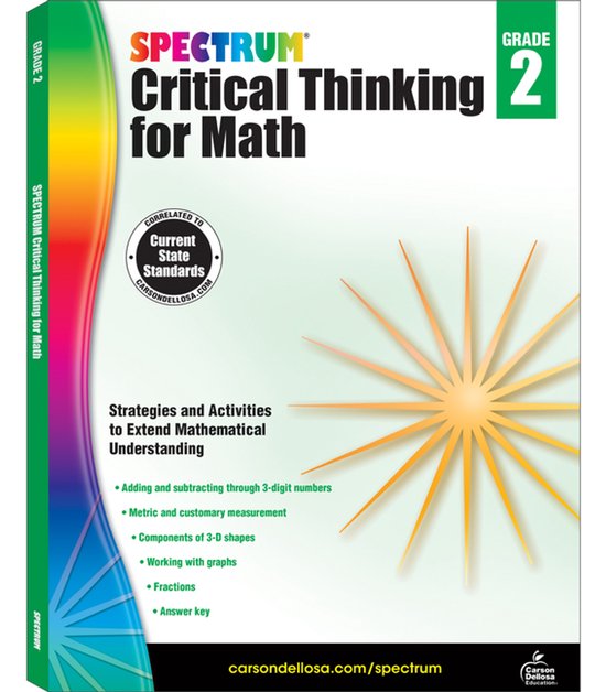 Spectrum Critical Thinking for Math, Grade 2 - cover