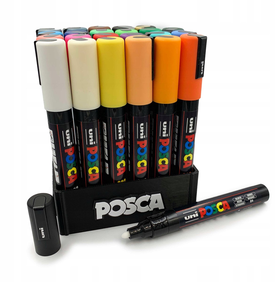 POSCA PC-5M Markersset 24-delig + organizer