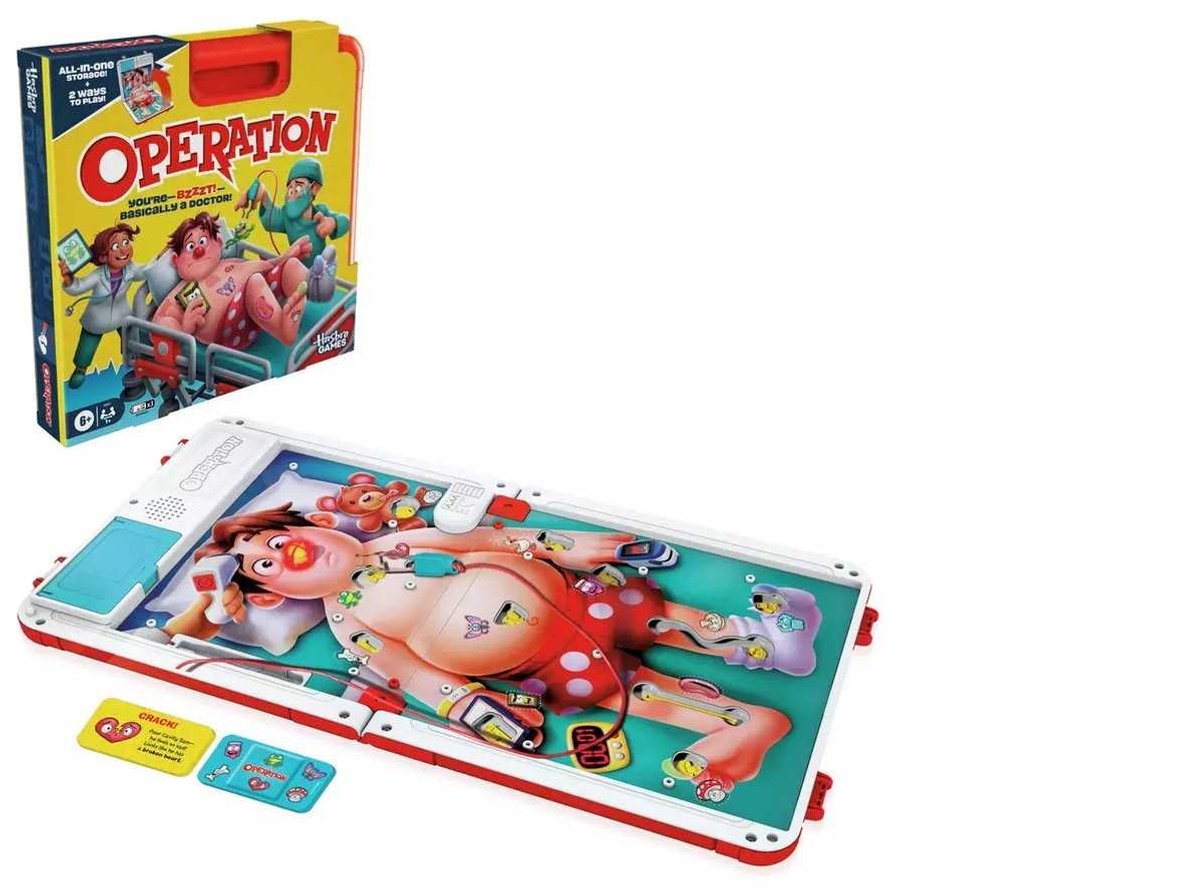 Hasbro Operation spel - Elektronisch bordspel voor kinderen (Engelstalig). — cadeau in Partyspellen - foto 2