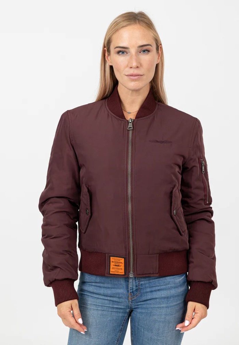 Bombers Original Women Burgundy Bordo