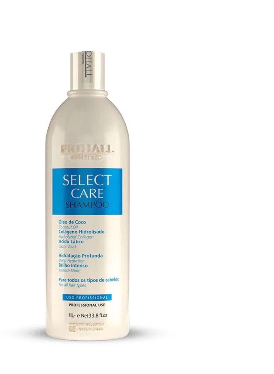 PROHALL SELECT CARE SHAMPOO 1000ML Verrijkt met collageen en kokosolie