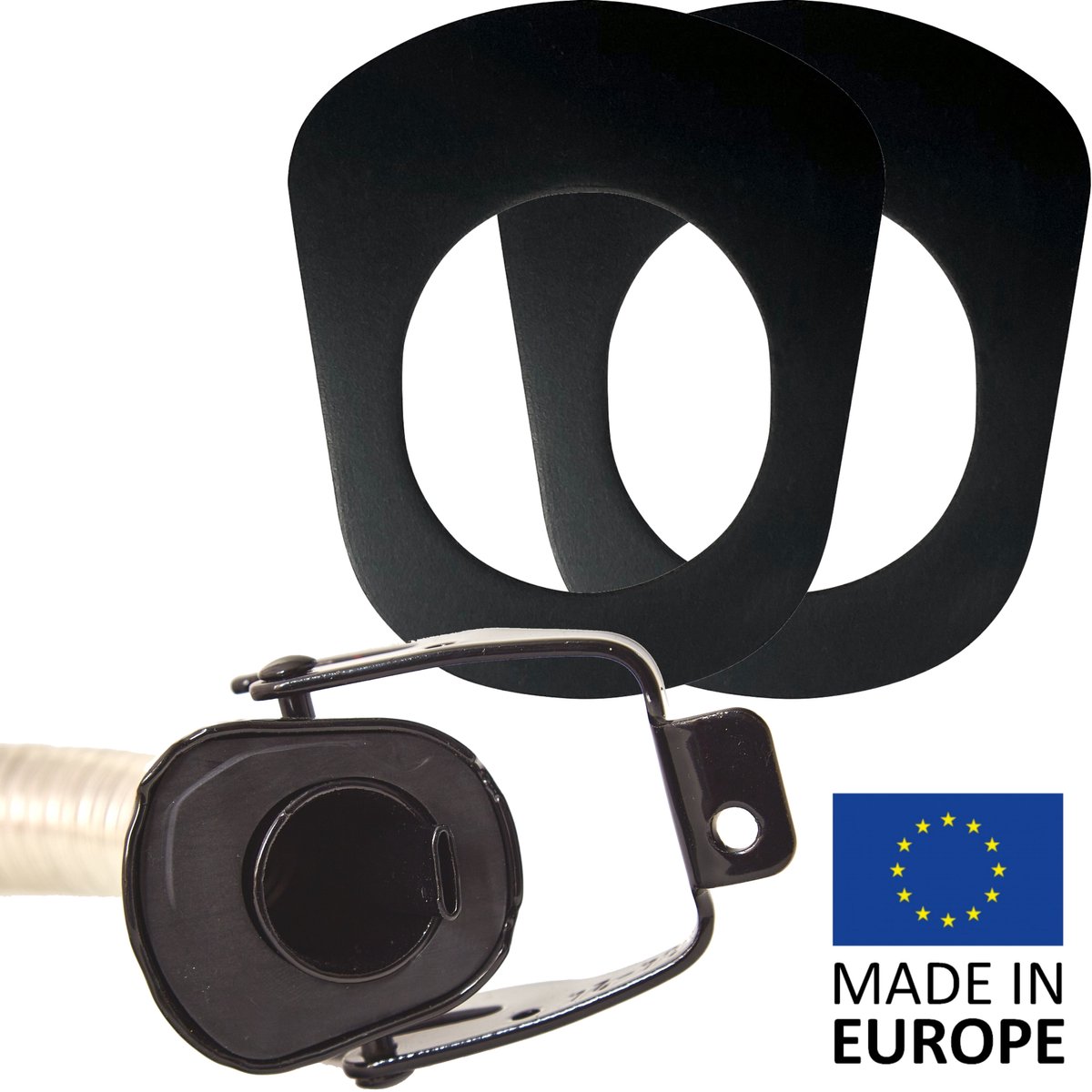 BW® 2x vervangende afdichting voor tuit flexibele buis voor Fuel Canister Metalen Benzineblik - Jerrycan - 2 stuks - Gemaakt in Europa