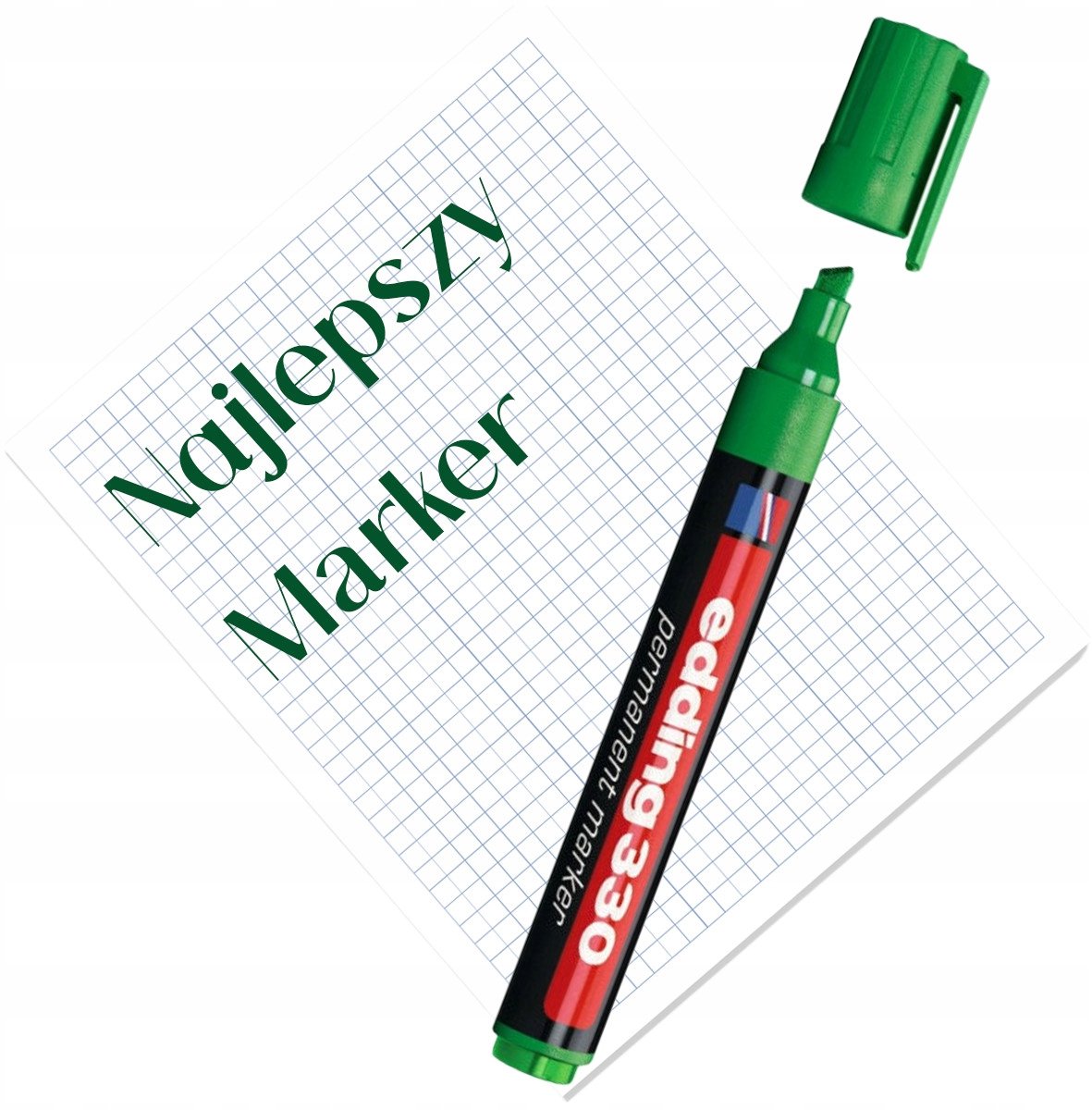 Edding Permanent Marker Groen 1-5 mm - Sneldrogend en vervaagt niet