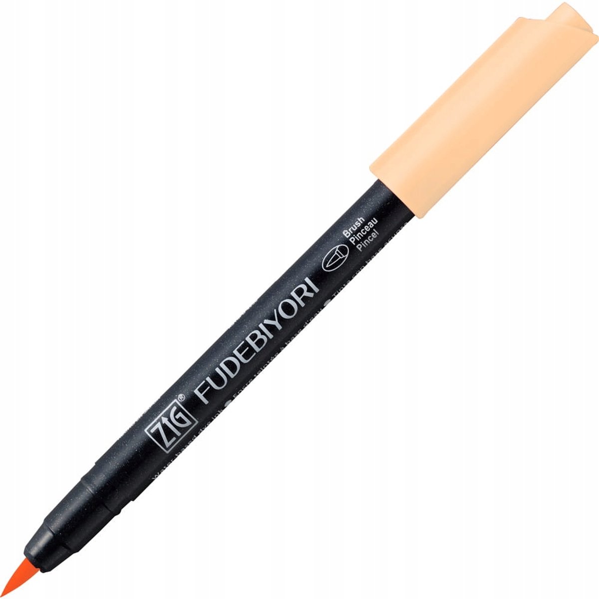 Kuretake Fudebiyori Brush Markers Lichtoranje 054