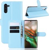Samsung Galaxy Note 10 hoesje - 3-in-1 bookcase - lichtblauw - GSM Hoesje - Telefoonhoesje Geschikt Voor: Samsung Galaxy Note 10