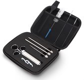 BooGoo® RVS Marinade Spuit Set – Incl. Opbergtas & 3 Naalden – BBQ Vlees Injector – Marinade Injectiespuit – Inclusief E-book
