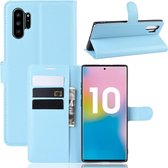 Samsung Galaxy Note 10 Plus hoesje (Note 10+), 3-in-1 bookcase, lichtblauw - GSM Hoesje / Telefoonhoesje Geschikt Voor: Samsung Galaxy Note 10 Plus