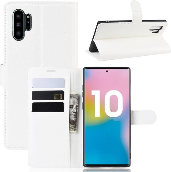 Samsung Galaxy Note 10 Plus hoesje (Note 10+) - 3-in-1 bookcase - wit - GSM  Hoesje -... | bol.com