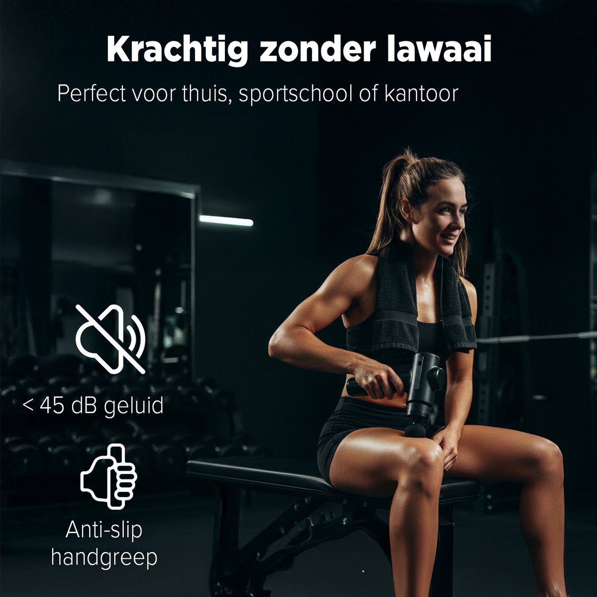 Massage Professioneel Massage Gun Draadloos met 6 - afbeelding 2