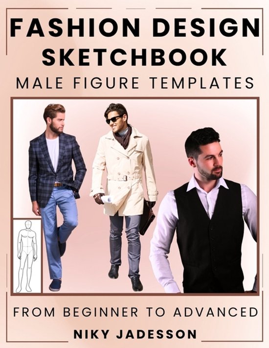 Fashion Design Sketchbook Male Figure Templates - cover