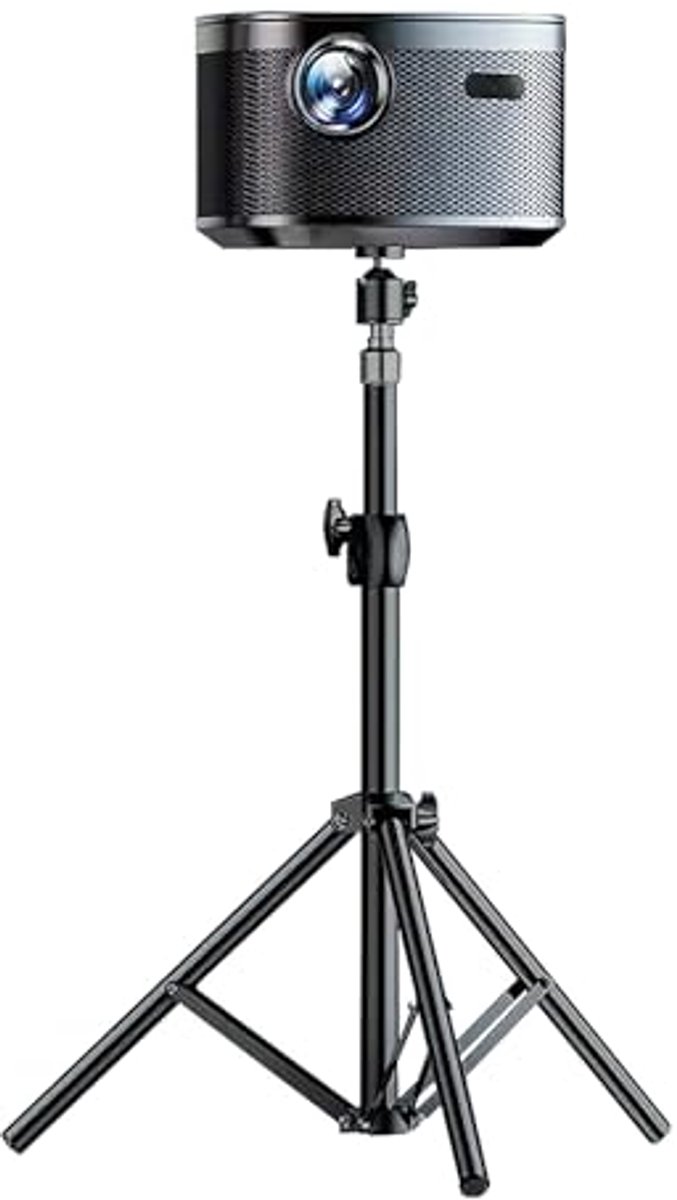 Verstelbare Beamerstandaard - Hoogte 32-60 cm - 360° Draaibaar - Zwart