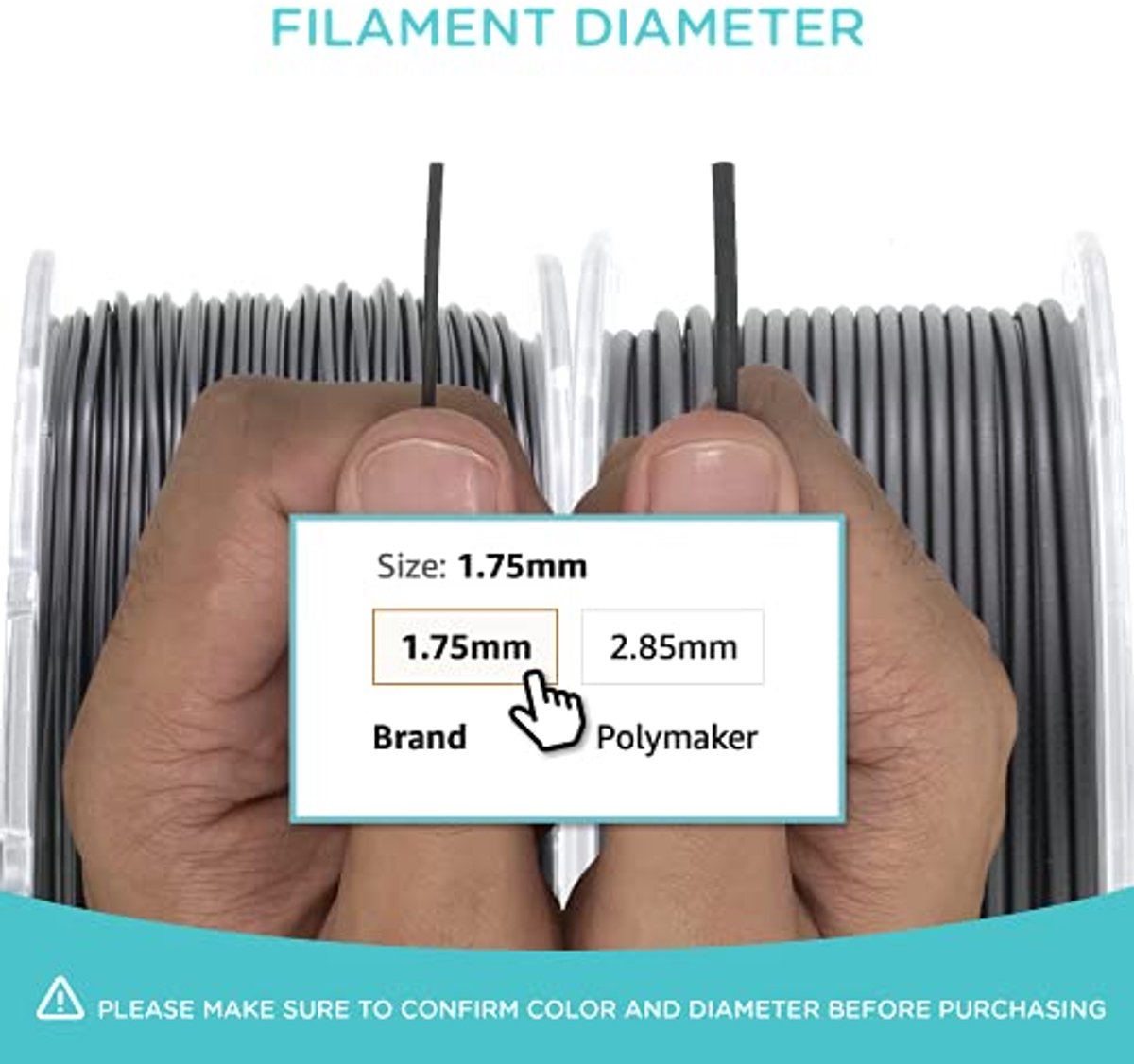 Transparant 3D-printergloeidraad - 1,75 mm - 1 kg voor sterke en hittebestendige afdrukken