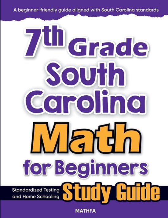 7th Grade South Carolina Math for Beginners - cover