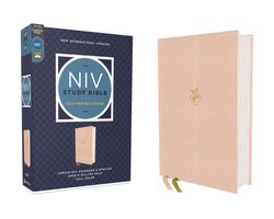 NIV Study Bible, Fully Revised Edition- NIV Study Bible, Fully Revised Edition (Study Deeply. Believe Wholeheartedly.), Cloth over Board, Pink, Red Letter, Comfort Print