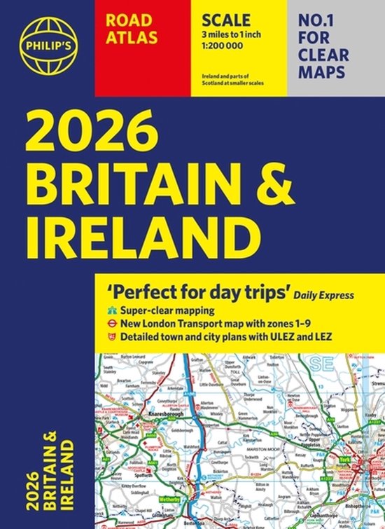 2026 Philip’s Road Atlas Britain & Ireland - cover