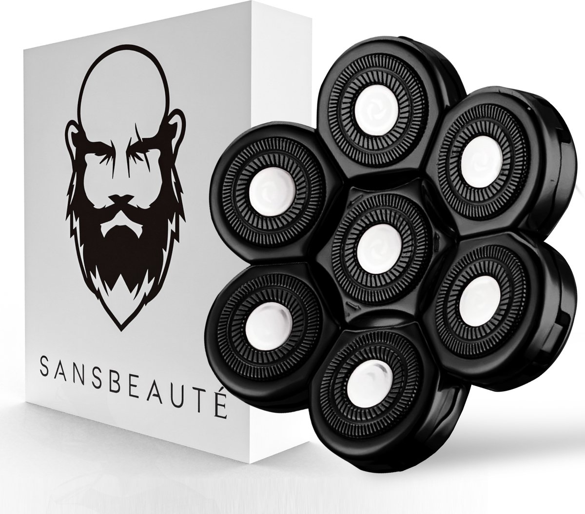 Sansbeauté® Scheerkop - Scheerhoofd - Vervangbaar - 7 bladen - Geschikt Voor Sansbeauté® Skull Edition Classic