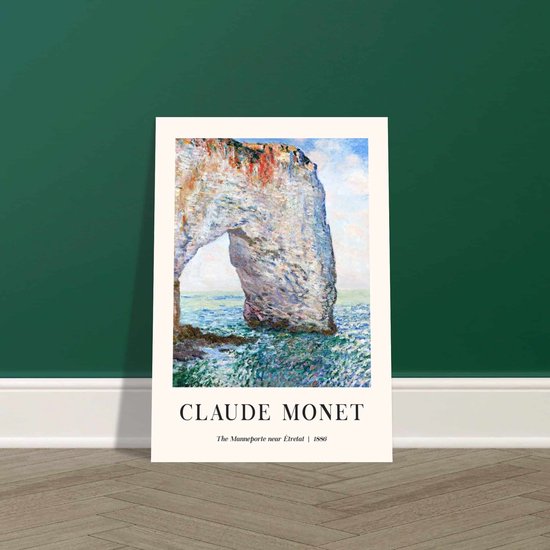 Affiche Claude Monet - Le Manneport près d'Étretat 50x70 cm - Décoration Salon - Décoration Chambre - Décoration - Décoration murale - Décoration murale Salon - Décoration murale Chambre - Décoration murale - Décoration murale Salon