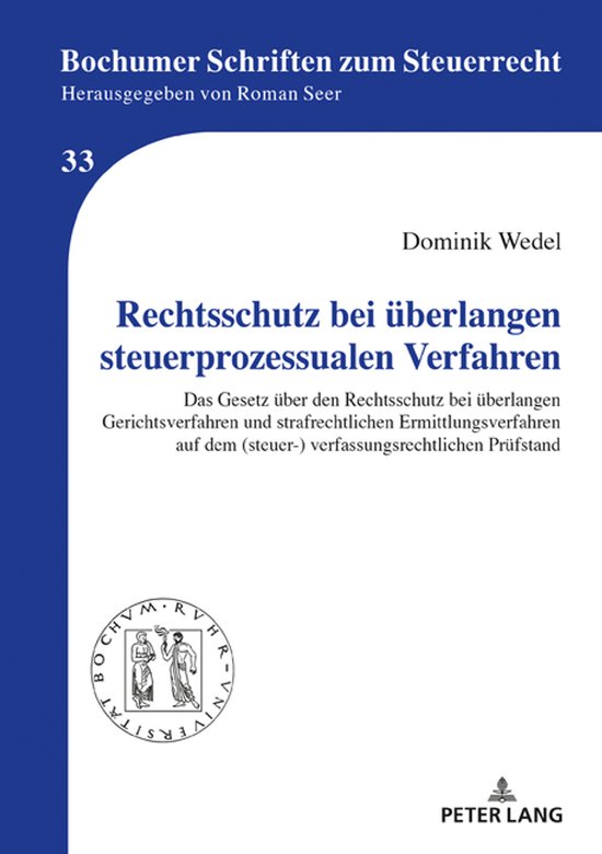 Bochumer Schriften zum Steuerrecht 33 - Rechtsschutz bei ueb ... - cover
