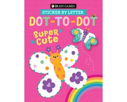 Brain Games - Sticker by Letter- Brain Games - Sticker by Letter - Dot-To-Dot: Super Cute (for Kids Ages 3 and Up)