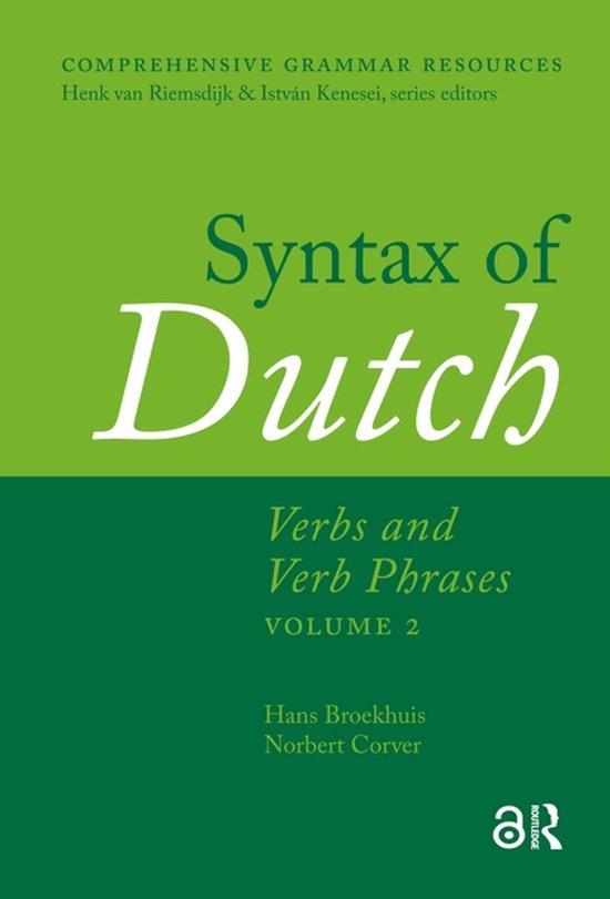 Syntax of Dutch Verbs and Verb Phrases. Volume 2 - cover