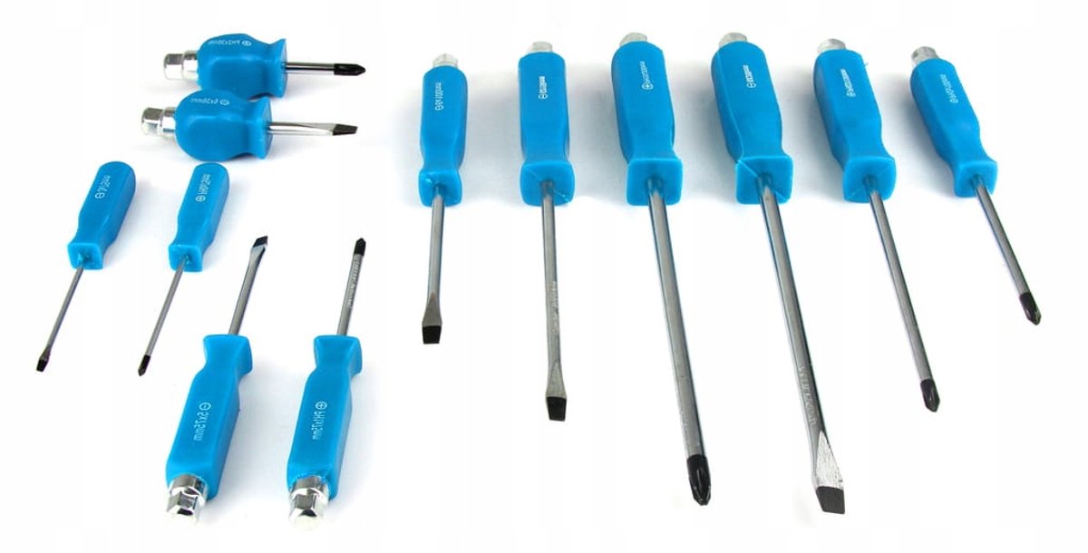 2x Set 12 Slagmoeren Schroevendraaiers Plat PH - Gereedschap